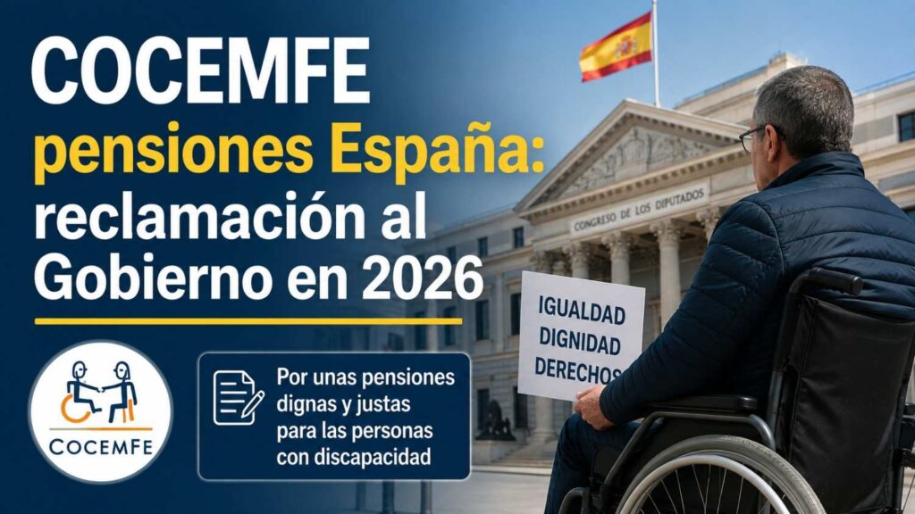 COCEMFE pensiones España: reclamación al Gobierno en 2026