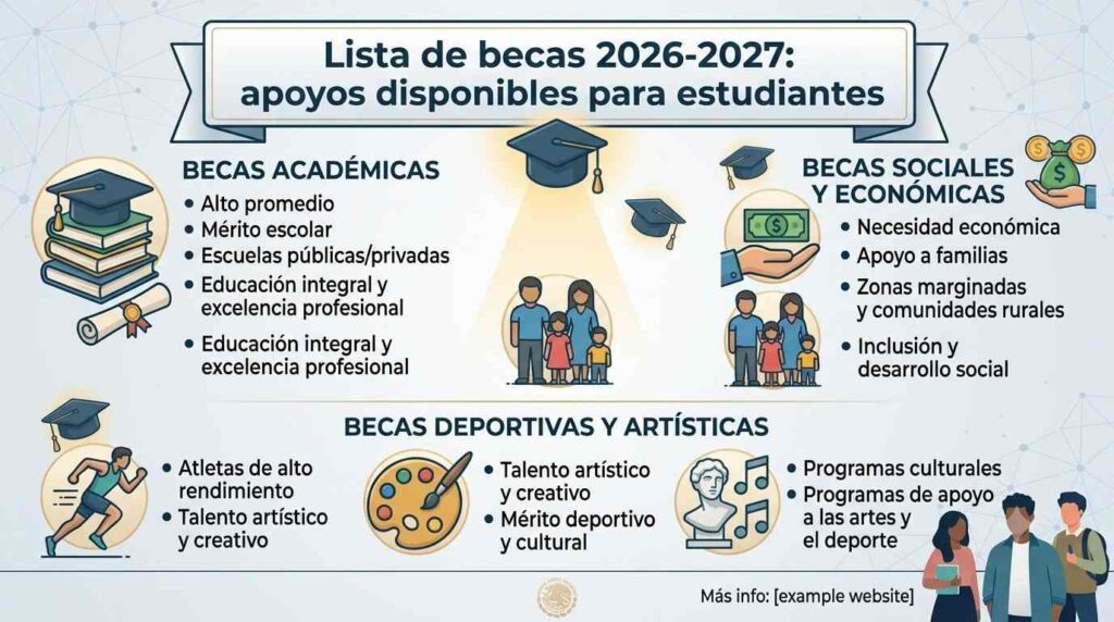 Lista de becas 2026-2027: apoyos disponibles para estudiantes